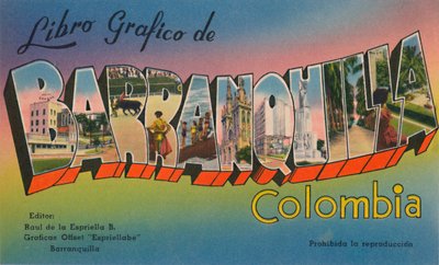 バランキージャコロンビアのグラフィックブック、c1940年代 作： Unbekannt