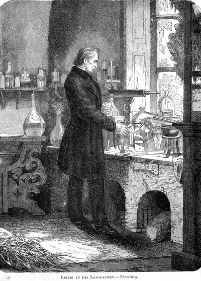 19世紀半ばの研究化学におけるリービッヒc1885 作： Unbekannt