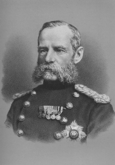 イギリス軍兵士、フレデリックロバーツ少将、1880年1883年 作： Unbekannt