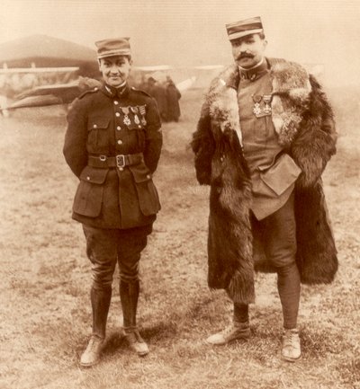 1916年2月5日、フランスの戦闘機パイロット、ジョルジュギネマー中尉とフェリックスブロカード大尉 作： Unbekannt