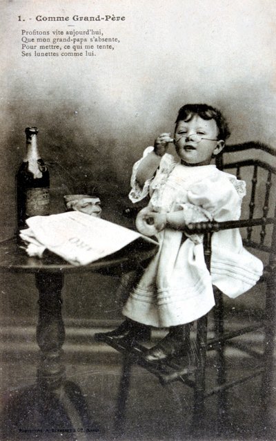 祖父のように、フランスのポストカード、c1900 作： Unbekannt