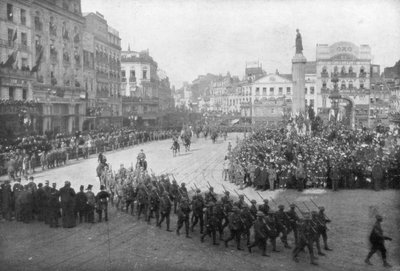 1918年10月17日、フランスはイギリスの第5陸軍によって解放されたリール 作： Unbekannt