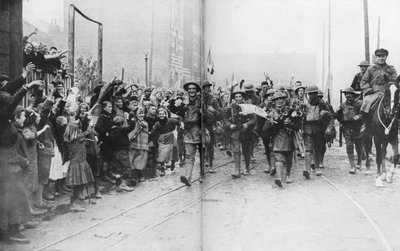 1918年10月17日、イギリス、フランスから解放されたリール 作： Unbekannt