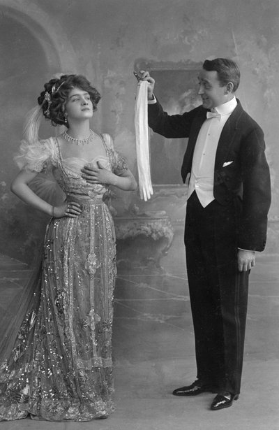 メリーウィドウのリリーエルシーとジョセフコイン、c1907 作： Unbekannt