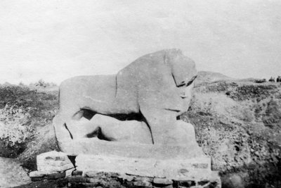 バビロンのライオン像、バビロン、バビル、メソポタミア、1918年 作： Unbekannt