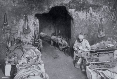 フランスの洞窟の住居、第一次世界大戦、1915 作： Unbekannt