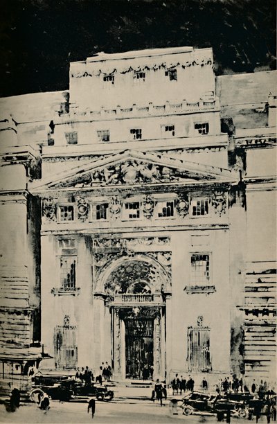 ロイズの新しい建物：リーデンホール通りの入り口、1928 作： Unbekannt