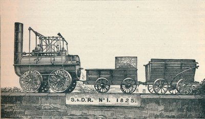 1825 1906年にストックトン＆ダーリントン鉄道のために建設されたロコモーションNo 1 作： Unbekannt