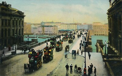 ロンドン橋、1900年代。 作： Unbekannt