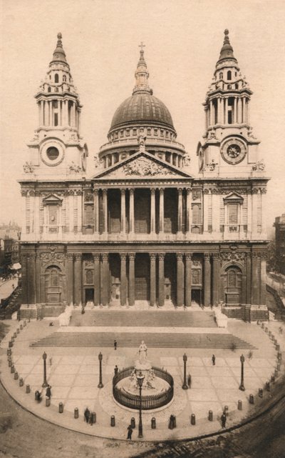 ロンドン、セントポール大聖堂、1924年、c1900-1930 作： Unbekannt