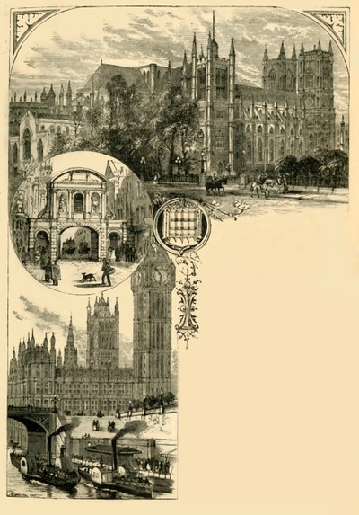ロンドン。ウェストミンスターと西郊外、1881。 作： Unbekannt