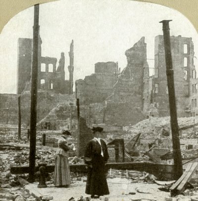 エリスとパウエルStsの角から北東を見る、1906年。 作： Unbekannt