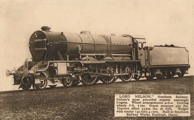 ネルソン卿、南部鉄道、c1930。 作： Unbekannt