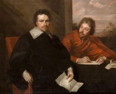 ストラフォード卿と秘書の P メインワリング卿、1800 年。 作： Unbekannt