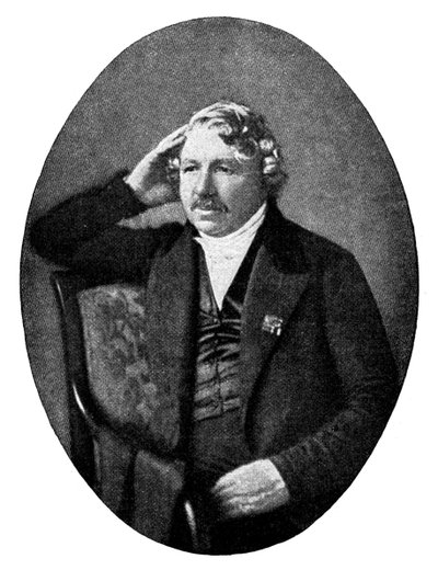 Louis Daguerre 1787-1851、フランスの写真家、1900 作： Unbekannt