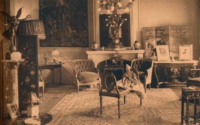 1927年、ベルギーのブリュッセルにあるキューバ大使館のルイ16世の部屋。 作： Unbekannt