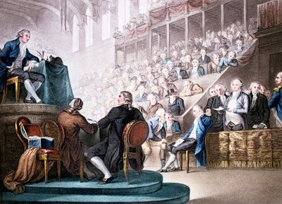1796年12月26日、全国大会のバーでのルイ16世1796 作： Unbekannt