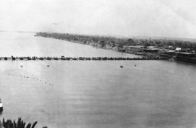 第一次世界大戦橋、バグダッド、メソポタミア、第一次世界大戦、1918年 作： Unbekannt