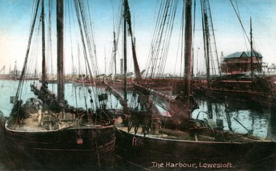 ローストフト港、サフォーク、1909 作： Unbekannt