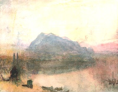 ルツェルンとリギ：初期の夜明け、c1840s、c1900。 作： Unbekannt