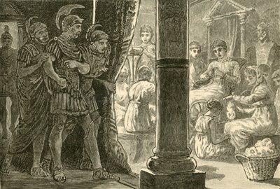 彼女の乙女の間のルクレティア、1890。 作： Unbekannt