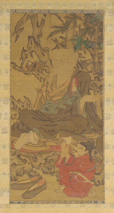 Luohan and Attendant, 1368-1644. 作： Unbekannt