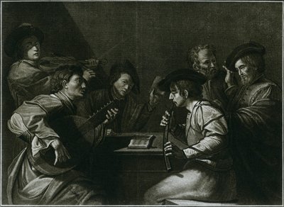リュート、ヴァイオリン、黒い曲がったジンク、1784年、1948年のイタリア彫刻 作： Unbekannt