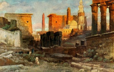 ルクソール。寺院、c1918-c1939。 作： Unbekannt