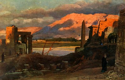 ルクソールとテーベの山々、c1918-c1939。 作： Unbekannt