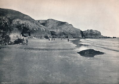 リドステップ-崖とビーチ、1895 作： Unbekannt