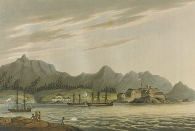 Lysyansky：1803-06年の世界一周航海、シップネヴァ 作： Unbekannt
