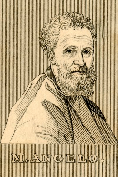 M.アンジェロ、1475年〜1564年、1830年。 作： Unbekannt
