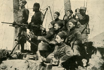 ズアーブの機関銃セクション、第一次世界大戦、1915年、c1920。 作： Unbekannt