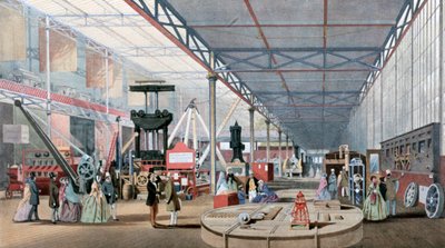 Machinery Hall、Crystal Palace Exhibition、ロンドン、1851 作： Unbekannt
