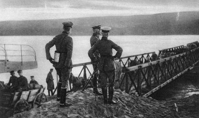 ルーマニア、ドナウ川を渡るマッケンセン軍、第一次世界大戦、1916 作： Unbekannt