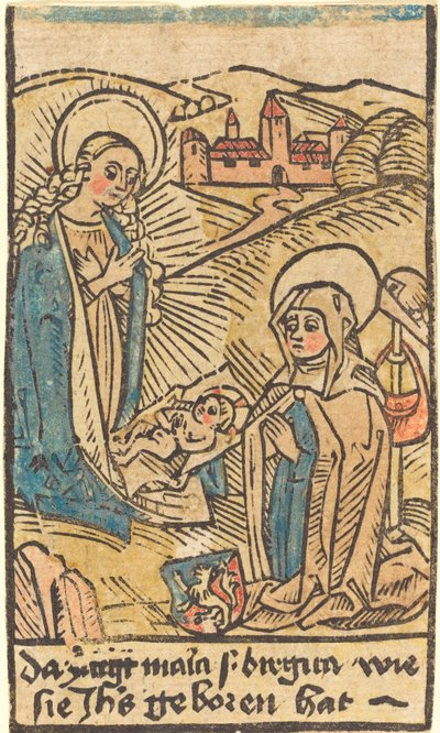 マドンナと聖ブリジット、c。 14801500。 作： Unbekannt