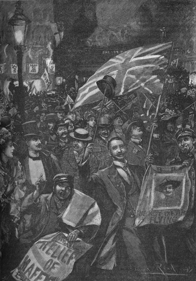 ロンドンでのマフェキングの夜、1900年1906年。 作： Unbekannt
