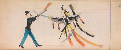 マフェット・レジャー: インディアンの酋長であり兵士。 1874-81。 作： Unbekannt