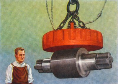 46トンを持ち上げる磁石、1938 作： Unbekannt