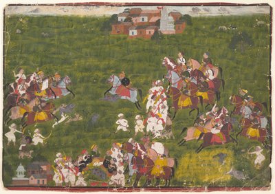 マハラナ サングラム シン ハンティング ワイルド ボア、カ。 1725年。 作： Unbekannt