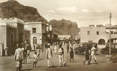 メインストリート、クレーター、アデン、c1918-c1939。 作： Unbekannt