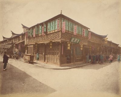 ティー ハウス、1870 年代。 作： Unbekannt