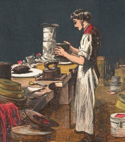 1867年、シルクハットを作った 作： Unbekannt