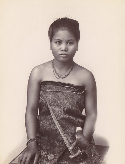 ジャワ島のマレー人女性、1860 年代から 70 年代。 作： Unbekannt