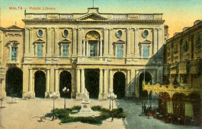 マルタ-公共図書館、c1918-c1939。 作： Unbekannt
