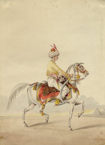 1825年頃の馬に乗ったマムルーク 作： Unbekannt