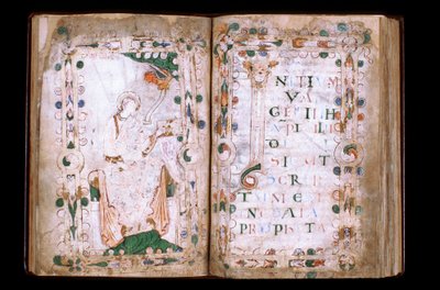Manche N* 067, Vil de Mortain, Tresor de la collegiale Saint Evroult, Evangeliaire du 10eme s. 作： Unbekannt