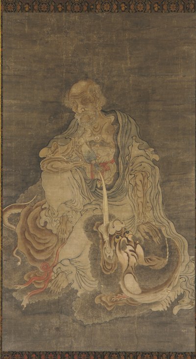 ライオンに座っている文殊菩薩、1368-1644。 作： Unbekannt