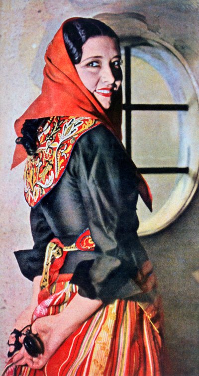 マヌエラデルリオ、スペインの女優兼ダンサー、1943年 作： Unbekannt