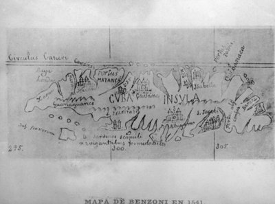 ベンゾーニの地図、1541年、1920年代 作： Unbekannt
